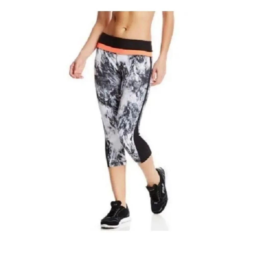 Womens 90 Degree By Reflex Yoga Active Life Fitness Cropped Leggings Pants  Sz L